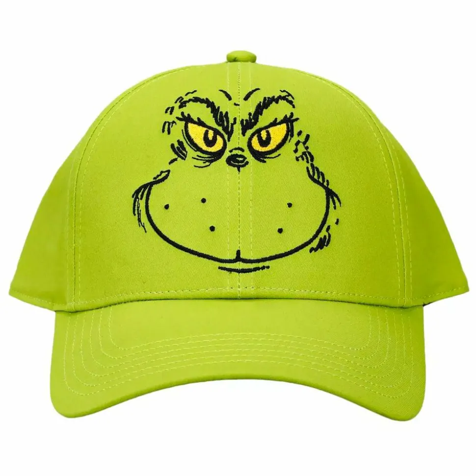 Dr. Seuss - The Grinch Embroidered Adjustable Pre-Curved Snapback Hat