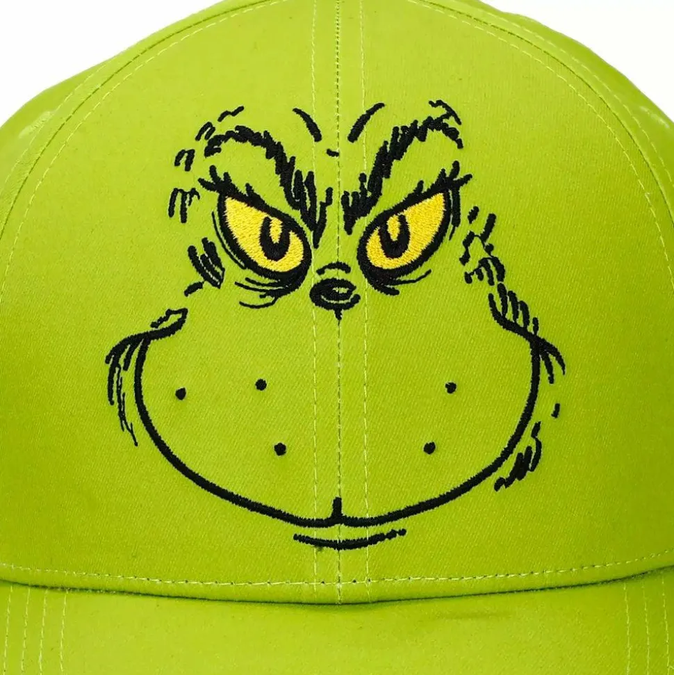 Dr. Seuss - The Grinch Embroidered Adjustable Pre-Curved Snapback Hat