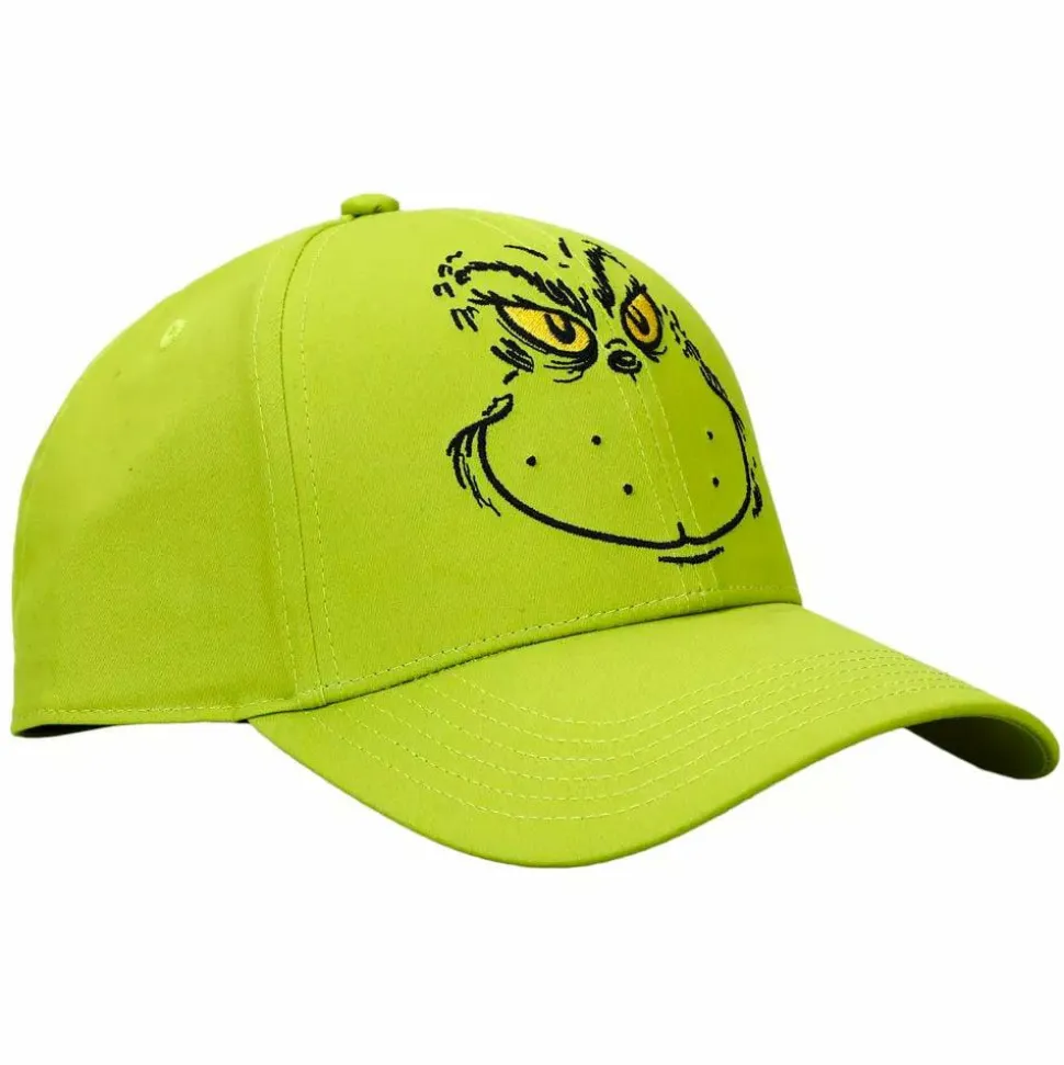 Dr. Seuss - The Grinch Embroidered Adjustable Pre-Curved Snapback Hat
