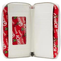 Dr. Seuss - The Grinch Sleigh 4” Faux Leather Zip-Around Wallet