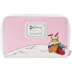 Dr. Seuss - The Grinch Sleigh 4” Faux Leather Zip-Around Wallet