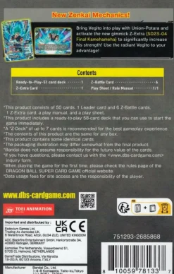 Dragon Ball Super - Card Game Zenkai EX Series 05 Final Radiance SD23 Starter Deck