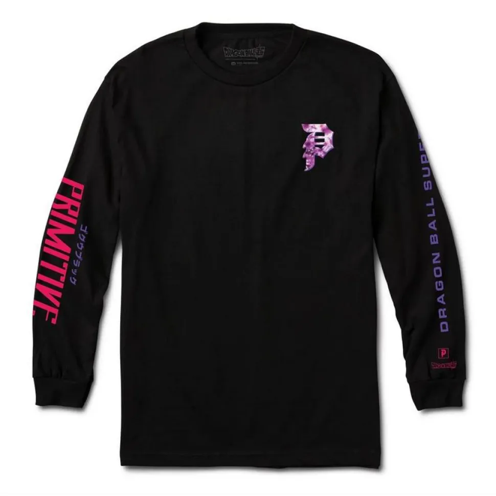 Dragon Ball Super - DBS x Primitive Black Rose Goku Black Long-Sleeve T-Shirt