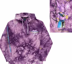 Dragon Ball Super - DBS x Primitive Beerus Orb Washed Purple Sweatshirt Hoodie