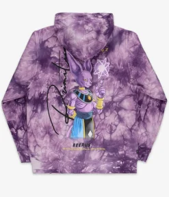 Dragon Ball Super - DBS x Primitive Beerus Orb Washed Purple Sweatshirt Hoodie