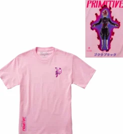 Dragon Ball Super - DBS x Primitive Goku Black Rose Pink T-Shirt