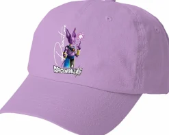 Dragon Ball Super - DBS x Primitive Beerus Orb Lavender Adjustable Strapback Hat (One Size)