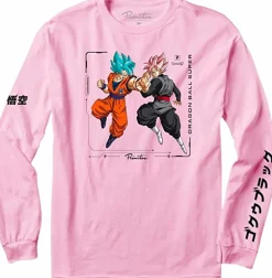 Dragon Ball Super - DBS x Primitive Goku Versus Pink Long-Sleeve T-Shirt
