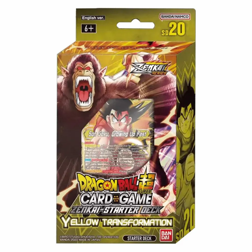 Dragon Ball Super - Yellow Transformation Zenkai Series Card Game Starter Deck (SD20)