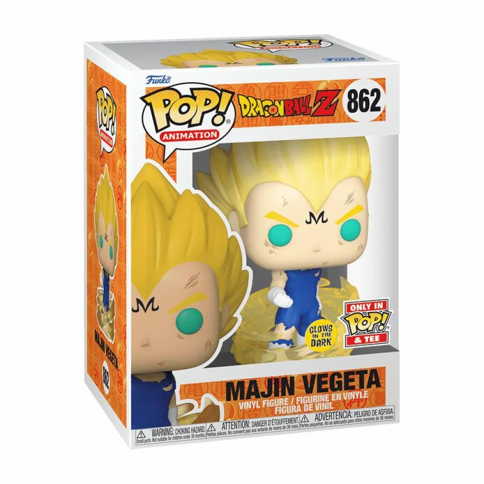 Dragon Ball Z - Majin Vegeta Glow-in-the-Dark Pop! Vinyl Figure & T-Shirt Box Set