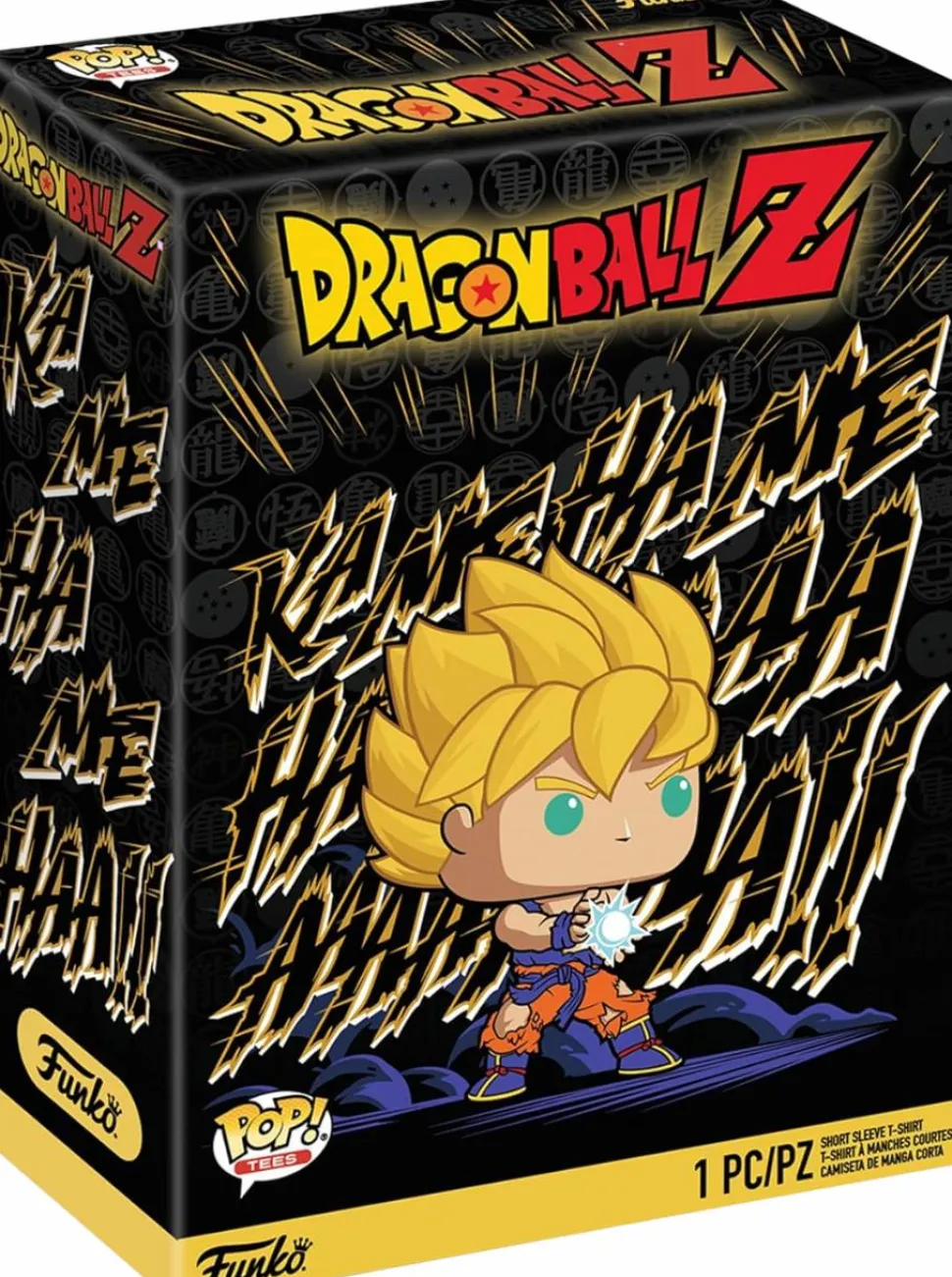 Dragon Ball Z - Super Saiyan Goku Kamehameha Pop! Tees Unisex Black T-Shirt