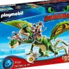 Dragons - Dragon Racing: Ruffnut and Tuffnut with Barf and Belch Playmobil Playset (70730)