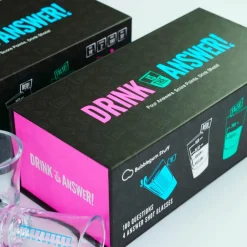 Drink is the Answer - Pour Answers. Score Points. Drink Shots! Party Game
