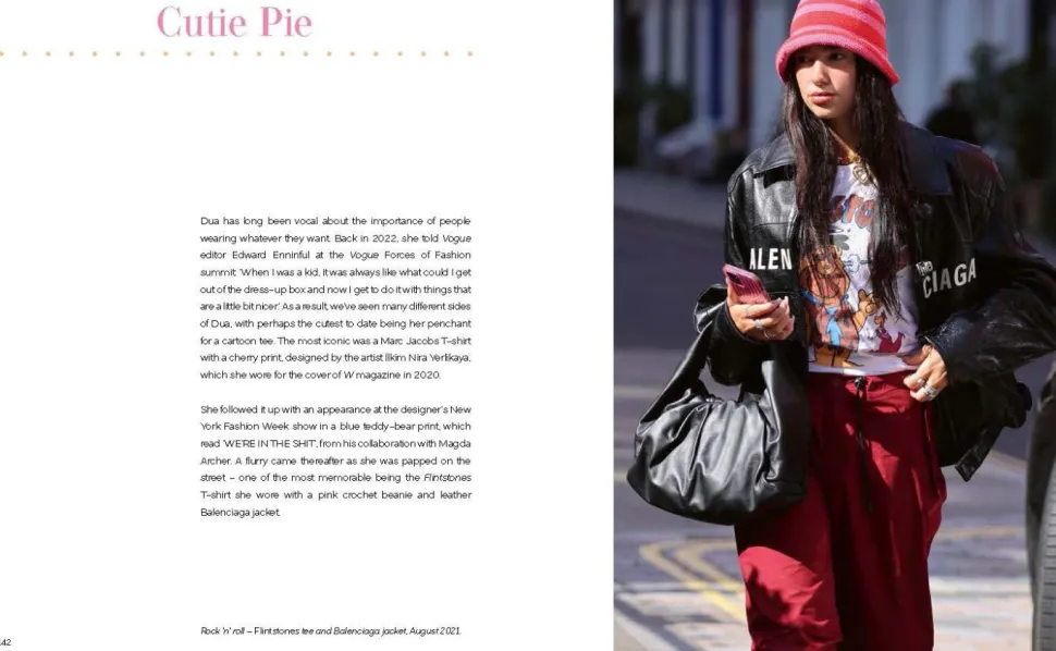Dua Lipa - Dua Lipa and the Clothes She Wears Hardcover Book
