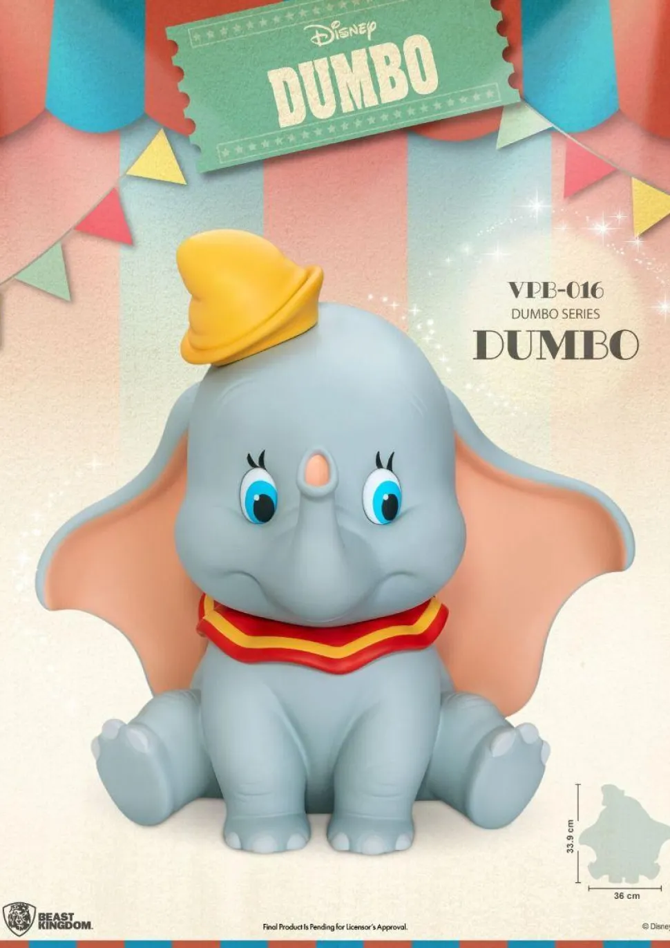 Dumbo (1941) - Dumbo Large 13" Vinyl Piggy Bank