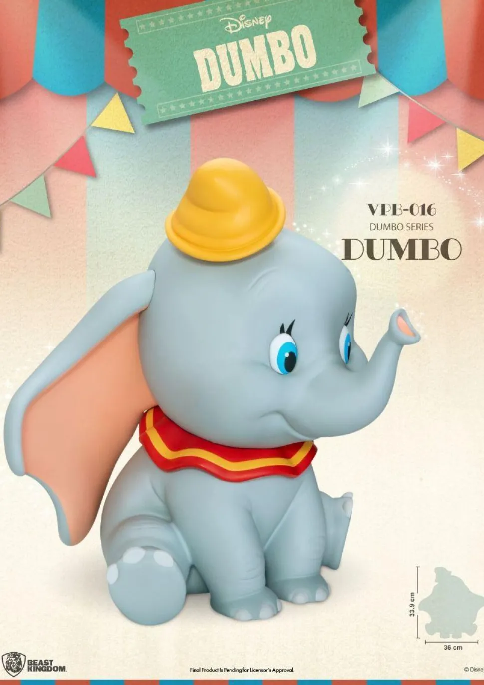 Dumbo (1941) - Dumbo Large 13" Vinyl Piggy Bank