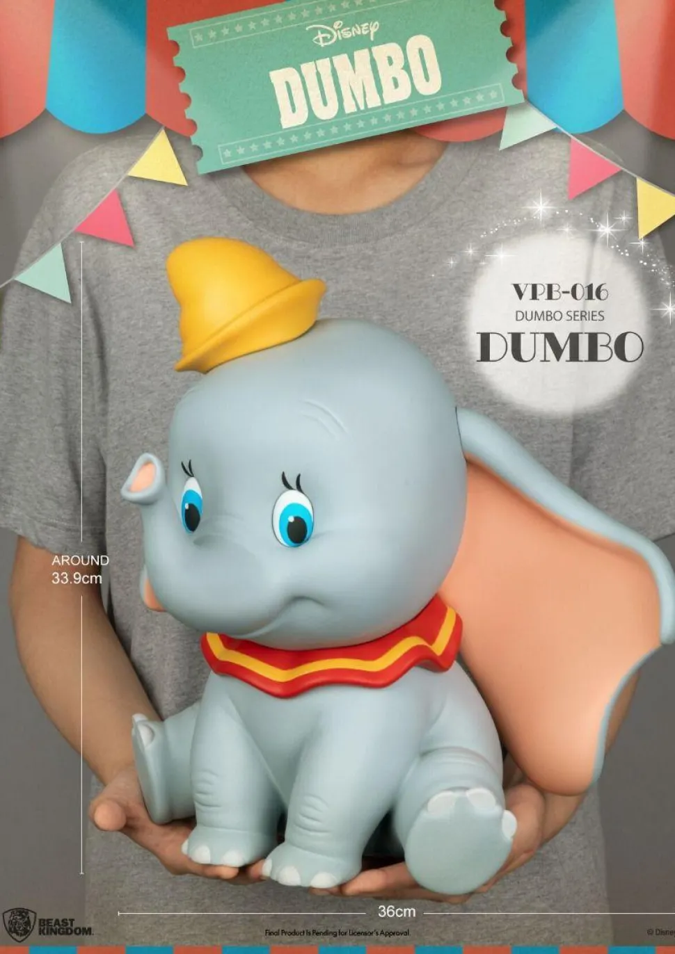 Dumbo (1941) - Dumbo Large 13" Vinyl Piggy Bank