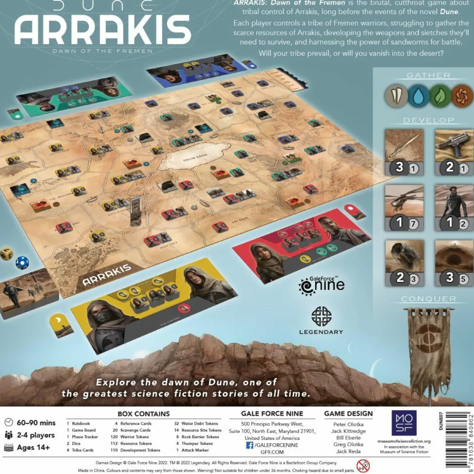 Dune (2021) - Arrakis: Dawn of the Fremen Board Game