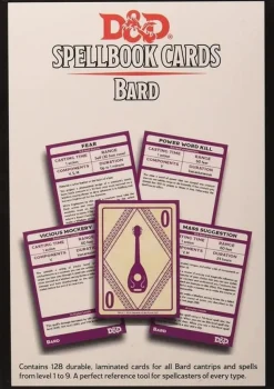 Dungeon & Dragons - Bard Spellbook Cards