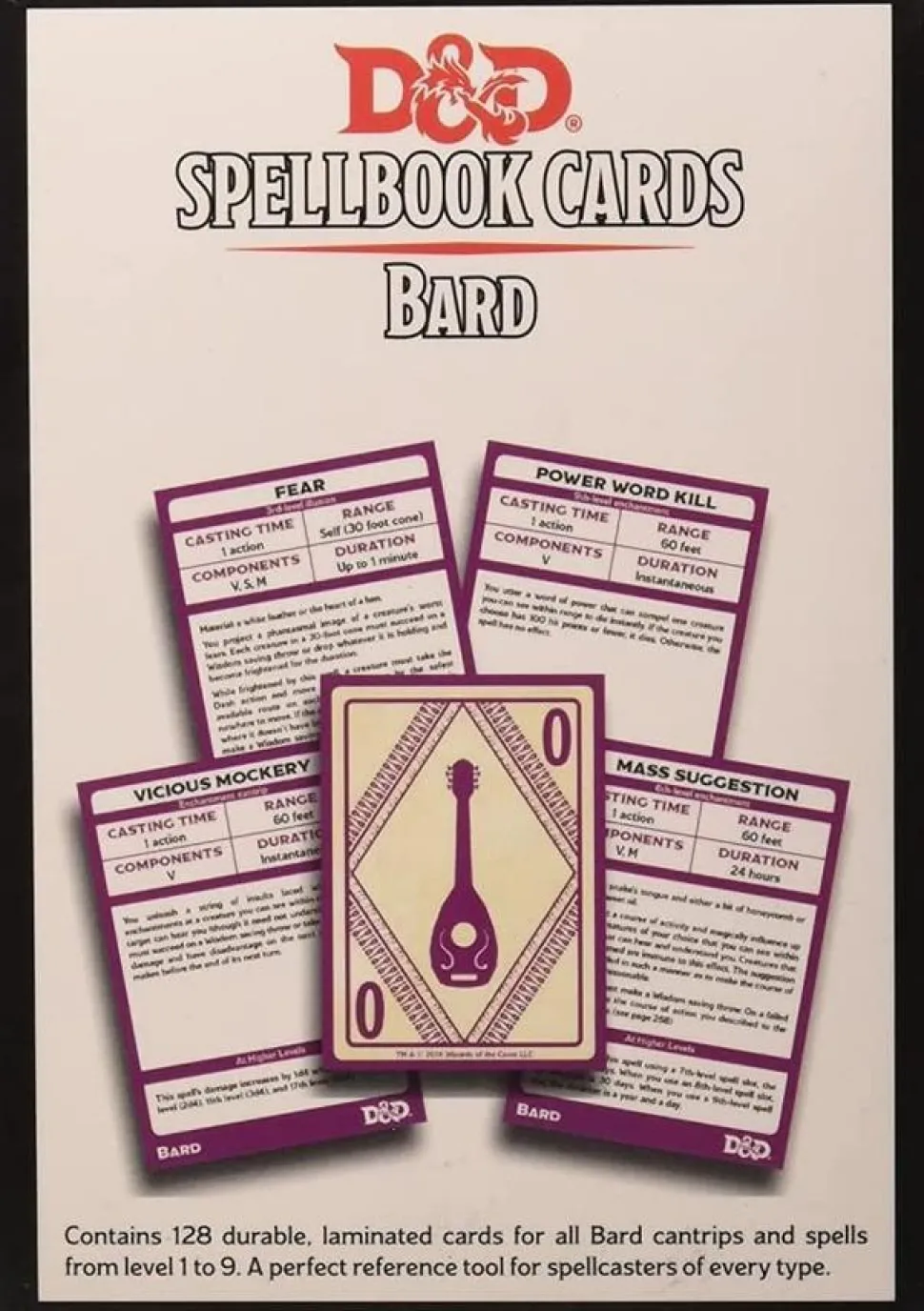 Dungeon & Dragons - Bard Spellbook Cards