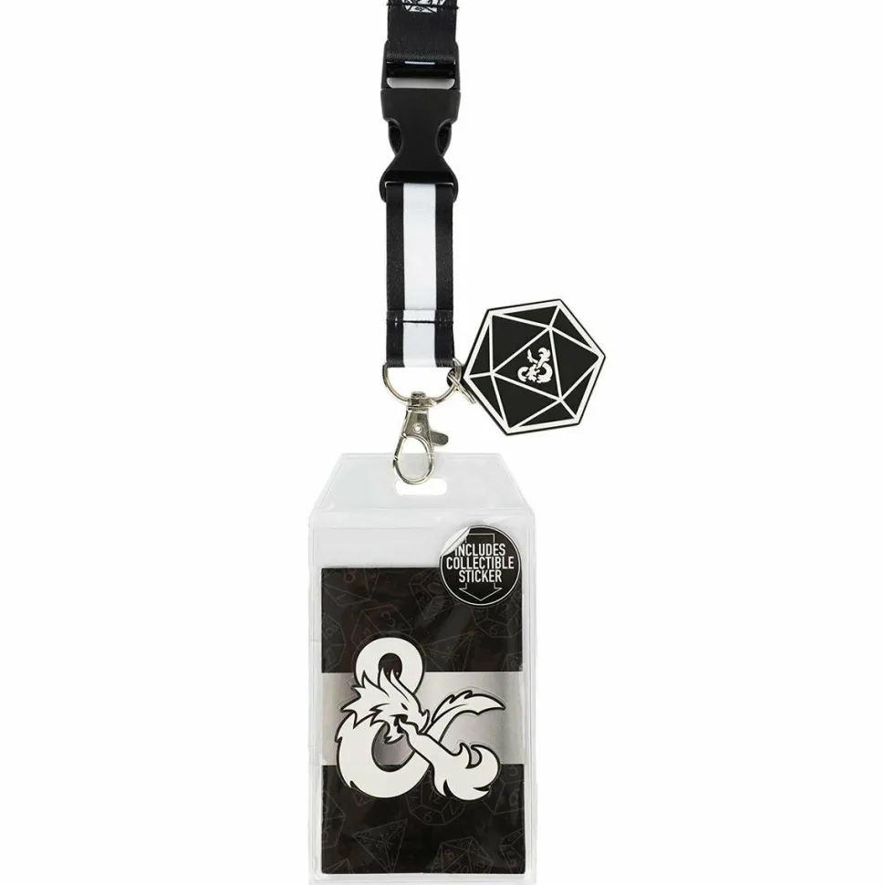 Dungeons & Dragons - Black & White Lanyard