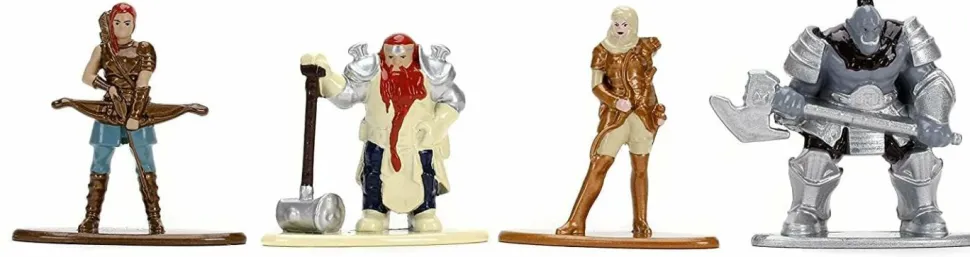 Dungeons & Dragons - Nano Metalfigs Starter Pack B 2” Scale Die-Cast Figure 4-Pack