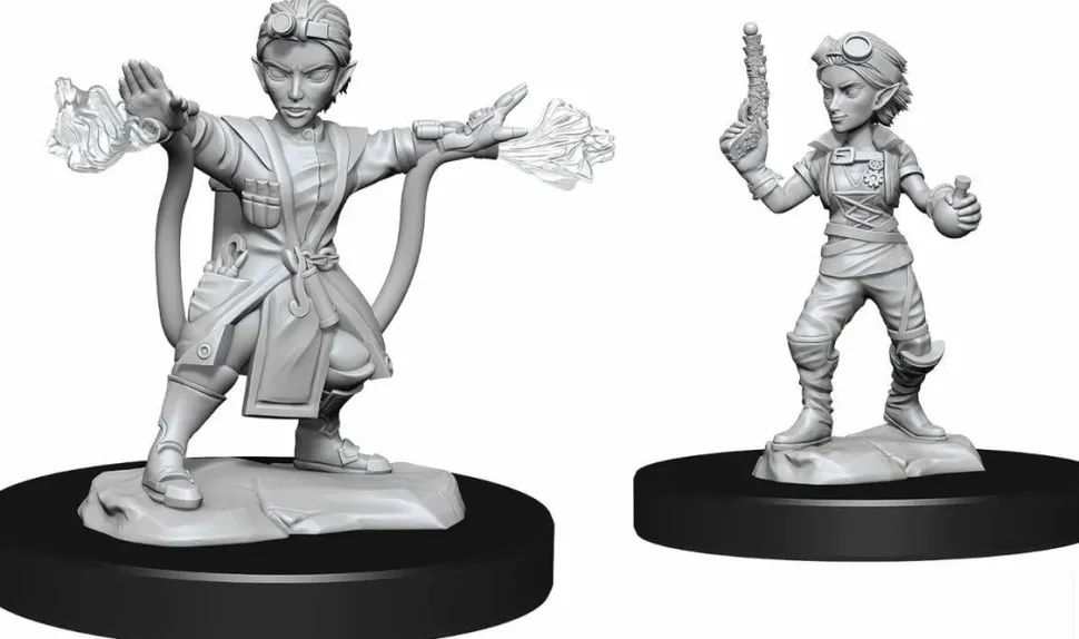 Dungeons & Dragons - Nolzur’s Marvelous Unpainted Minis: Female Gnome Artificer Miniature Figure 2-Pack