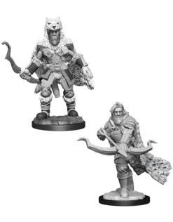 Dungeons & Dragons - Nolzur's Marvelous Unpainted Minis: Male Firebolg Ranger Miniature Figure 2-Pack