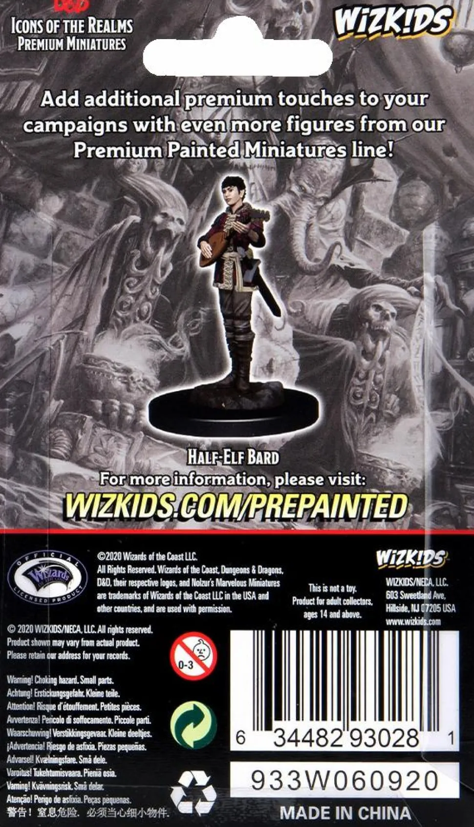 Dungeons & Dragons - Premium Half-Elf Bard Female Miniature