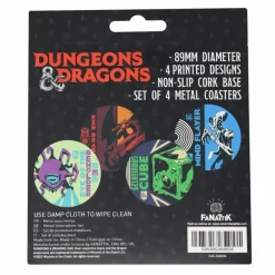 Dungeons & Dragons - Printed Metal Coasters 4-Pack