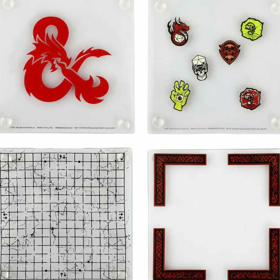 Dungeons & Dragons - Stacking Glass Coasters 4-Pack