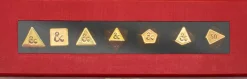 Dungeons & Dragons - 50th Anniversary Heavy Metal Dice Set 7-Pack