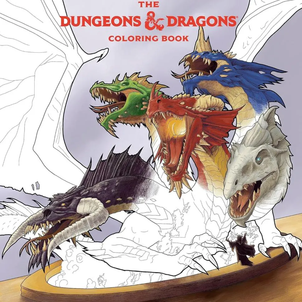 Dungeons & Dragons - The Dungeons & Dragons Colouring Book Paperback Book