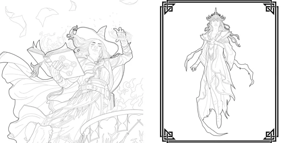 Dungeons & Dragons - The Dungeons & Dragons Colouring Book Paperback Book