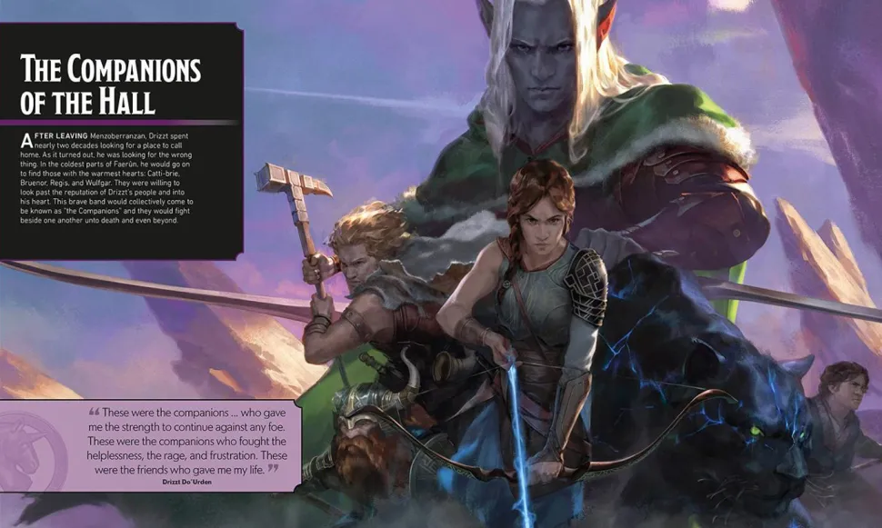 Dungeons & Dragons - The Legend of Drizzt Visual Dictionary Hardcover Book