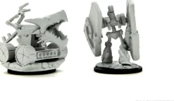 Dungeons & Dragons - Unpainted Stone Defender & Oaken Bolter Miniatures