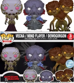 Dungeons & Dragons - Vecna, Mind Flayer & Demogorgon Pop! Vinyl Figure 3-Pack