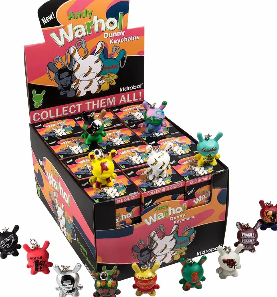 Dunny - Andy Warhol Dunny Blind Box Vinyl Keychain Display (24 Units)