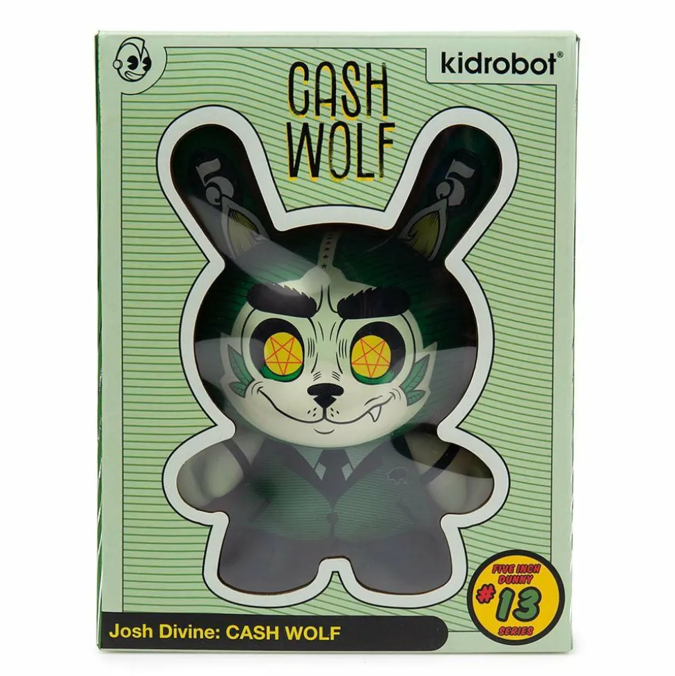 Dunny - Cash Wolf 5” Vinyl Figure by Josh Divine