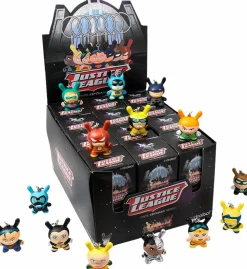 Dunny - DC Justice League Dunny Blind Box Vinyl Keychain Display (24 Units)