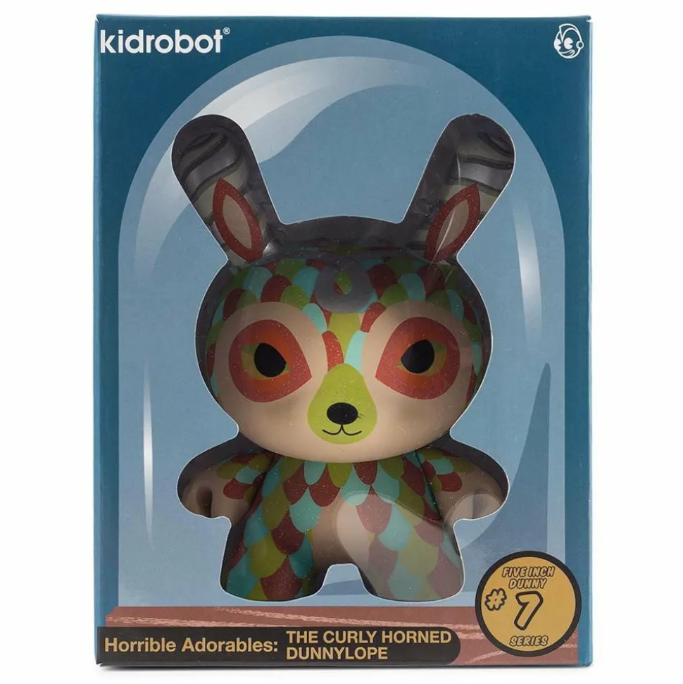Dunny - The Curly Horned Dunnylope 5” Vinyl Figure by Horrible Adorables