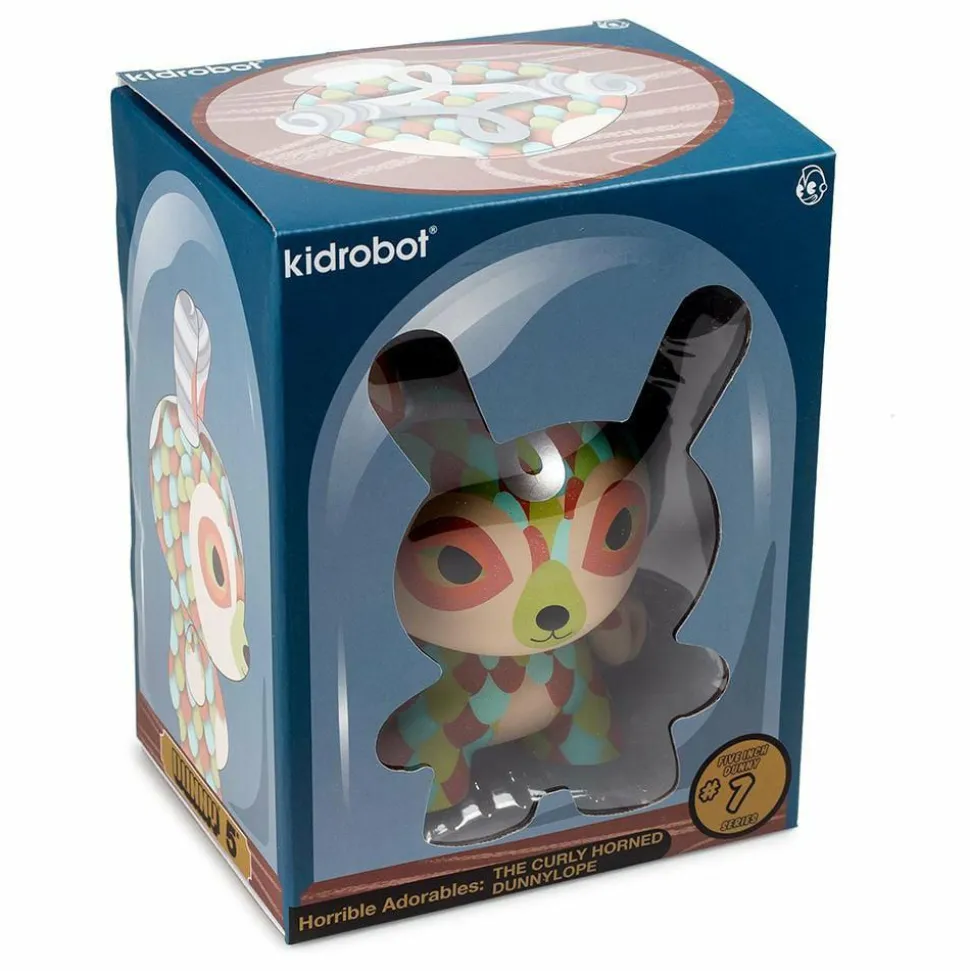 Dunny - The Curly Horned Dunnylope 5” Vinyl Figure by Horrible Adorables