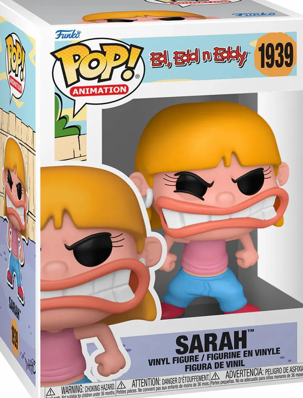 Ed, Edd n Eddy - Sarah Pop! Vinyl Figure in Acrylic Pop! Protector (Popcultcha Exclusive)