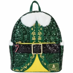 Elf - Buddy Sequin Cosplay 10" Faux Leather Mini Backpack