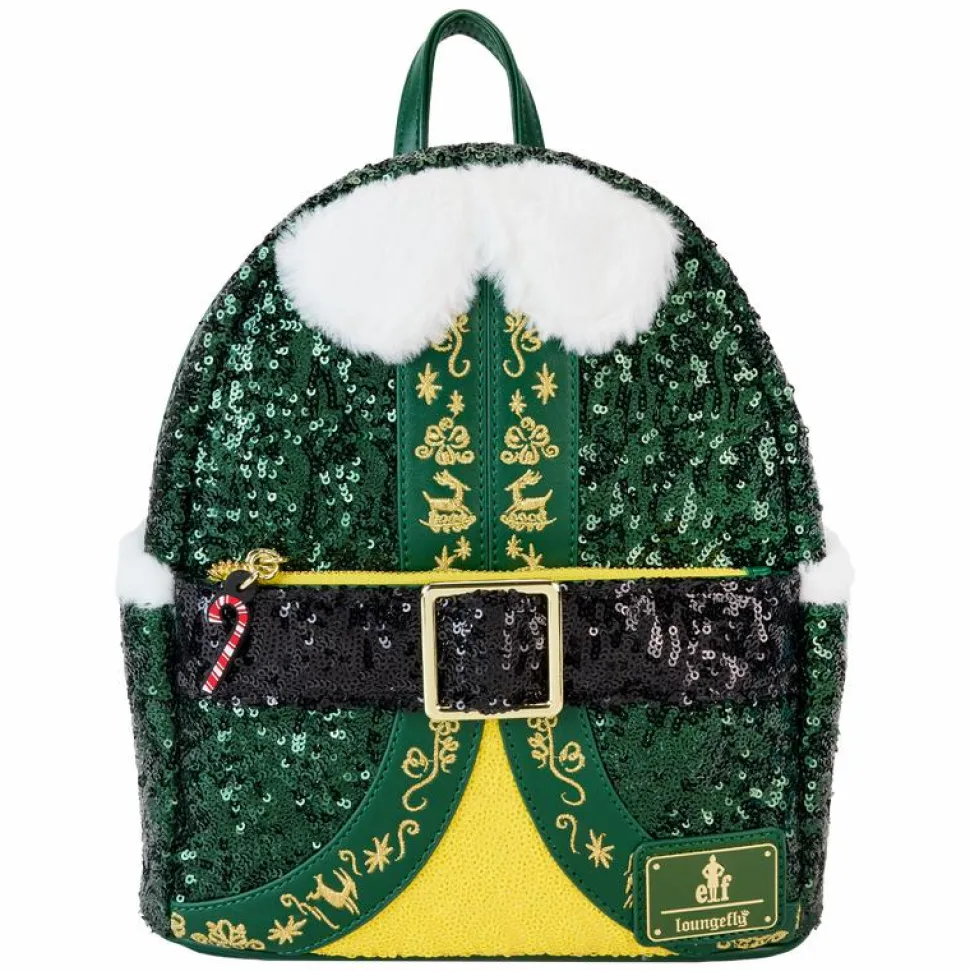 Elf - Buddy Sequin Cosplay 10" Faux Leather Mini Backpack