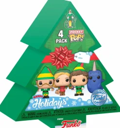 Elf - Christmas Tree Holiday Box Pocket Pop! Vinyl 4-Pack