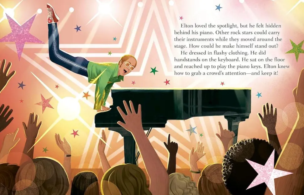 Elton John - A Little Golden Book Biography Hardcover Book