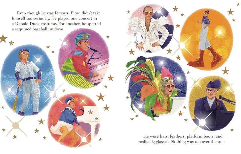 Elton John - A Little Golden Book Biography Hardcover Book