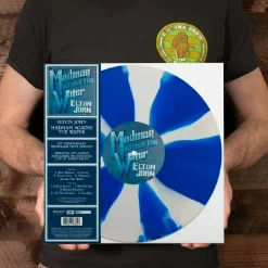 Elton John - Madman Across the Water 50th Anniversary LP Vinyl Record (Blue & White Propeller Vinyl)