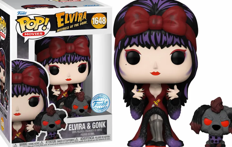 Elvira: Mistress of the Dark - Elvira & Gonk Moonlight Pop! Vinyl Figure